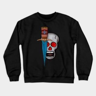 Skull and Medieval Dagger Crewneck Sweatshirt